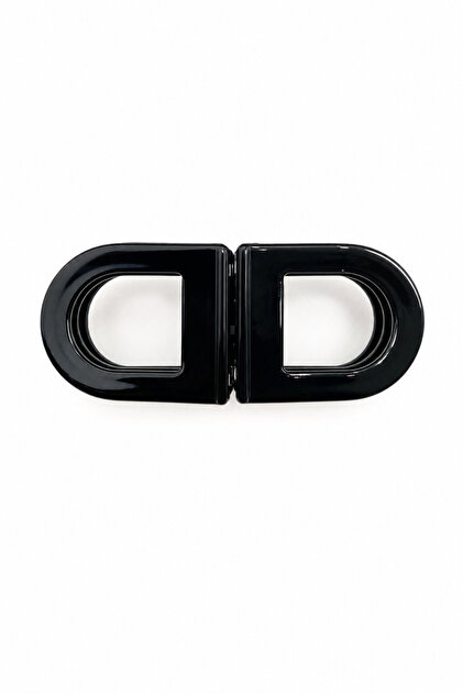Shiny Black Large Size Hair Clip Claw Clip Women's Accessory