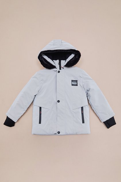 Coat with Hood and Crest for Boys