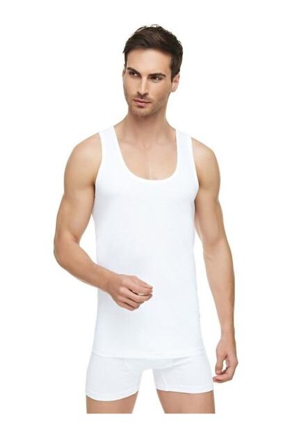 Men's Undershirt with Straps, Size 3, Pack of 12