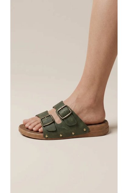 Fully Orthopedic Special Sponge Sole Heel Spur and Hallux Valgus Bone Protrusion Compatible Double Buckle Orthopedic Slippers (Roller)