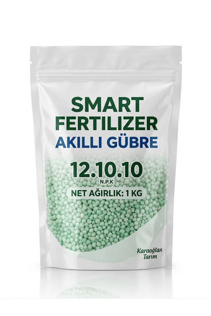 Akıllı Gübre 12.10.10 NPK Yavaş Salınımlı Bitki Besleme Gübresi 1 kg