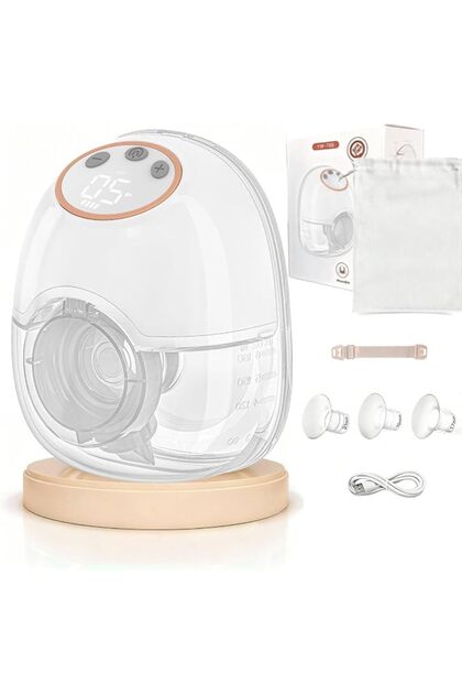 Hands-Free Electric Breast Pump, Wearable Breastfeeding Pump with 4 Modes & 12 Levels, Strong Suction, U