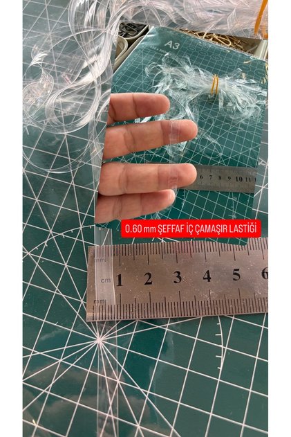 İÇ ÇAMAŞIR (ŞEFFAF) LASTİĞİ 0.60 mm 2 metre