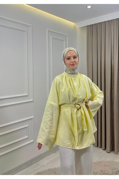 BEL BAĞLAMALI DETAY TUNİK