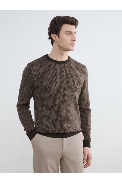 Özmarka New Season Crew Neck Men's Knitwear Sweater
