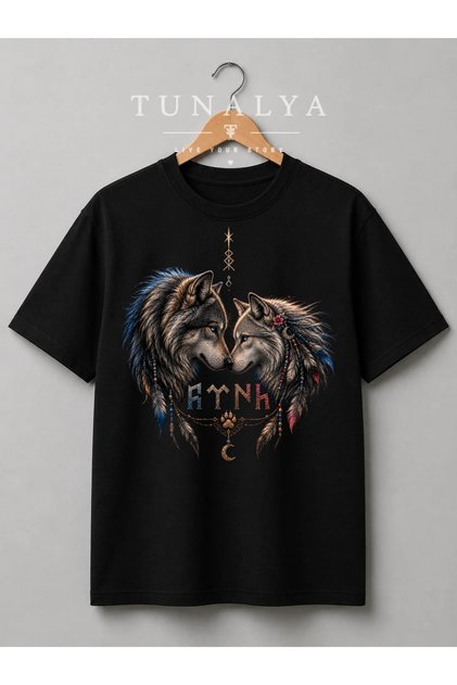 Tunalya Strong Bozkurt Special Design Premium Printed Unisex Cotton T-Shirt - High Quality