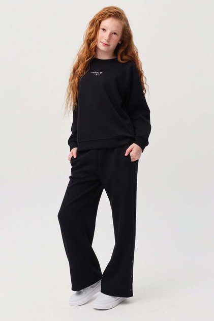 Girl's Sweat Bottoms with Leg Detail
