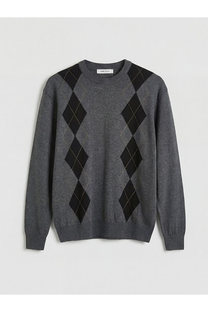 Crew Neck Men's Knitwear Sweater (W6)