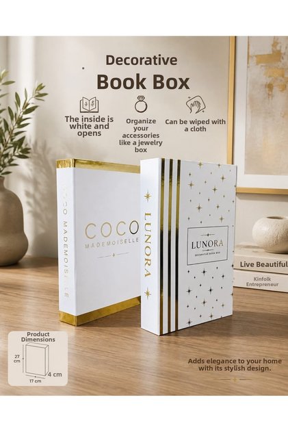 Decorative Book Box Set of 2