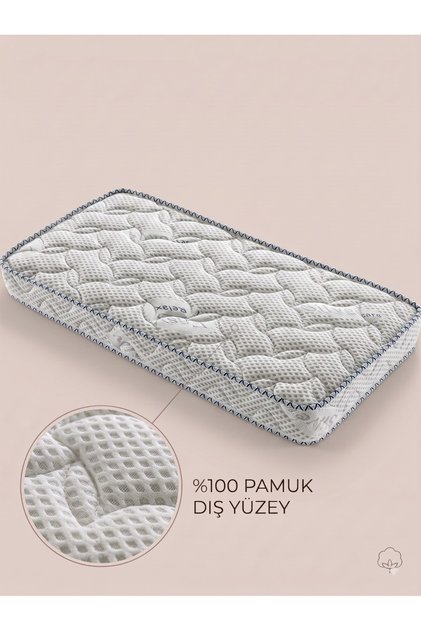 10 Cm Silver 70x140 Bebek ve Çocuk Yatak Park Yatak Beşik Yatak Anne Yanı Ortopedik Yatak