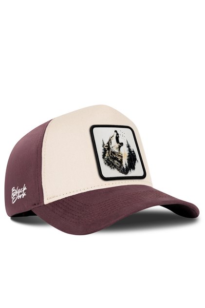 Wolf Logo Coffee-Beige Baseball Cap
