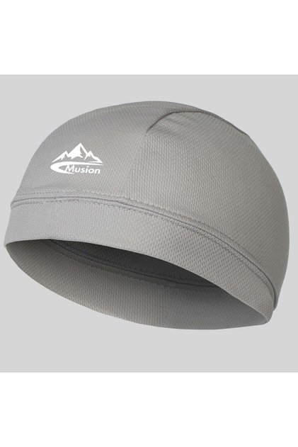 Light Gray Musion Under Helmet Beanie Cap Vented Sweat Absorbent Moisture Wicking for Men Cycling M