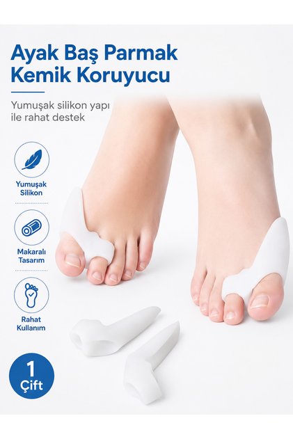 Silicone Foot Bone Protector Roller Thumb Cushion Hallux Valgus Protector 1 Pair