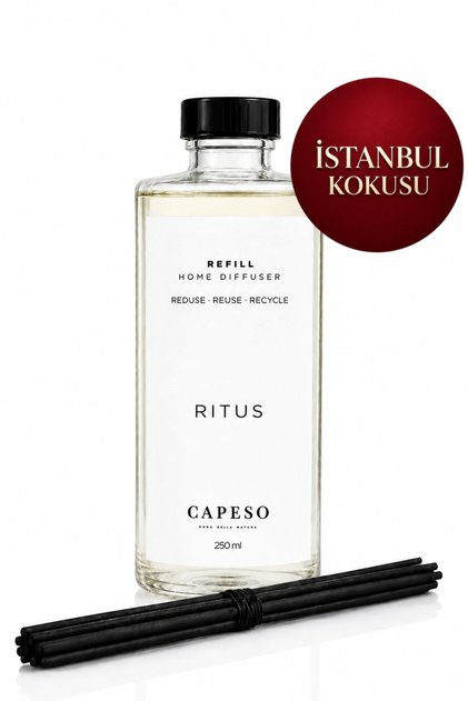 Ritus 250 ml Çubuklu Oda Kokusu Refill (Yedek) İstanbul Kokusu – 5 Adet Çubuk ile Birlikte