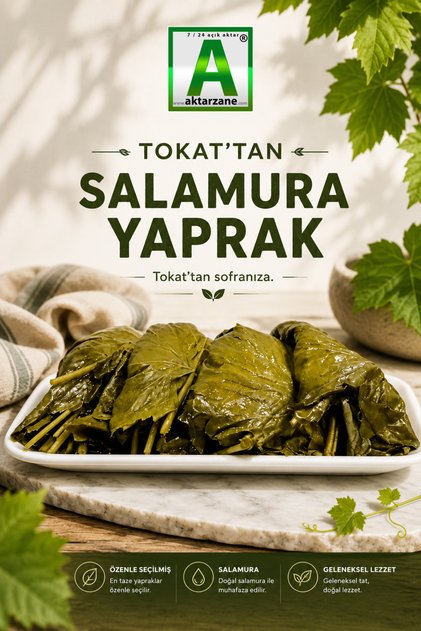 Tokat Salamura Yaprak Ince Tokat Yaprağı Vakumlu Ambalaj 680gr