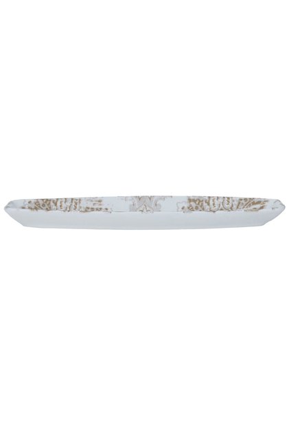 Al Saif Gallery Porcelain Serving Plate, 31.5X7X2.7 Cm - White Golden