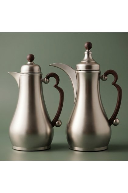Authenticity Saif Gallery Thermos Set, 1/1 Liter, Glass Inner Material, Steel Outer Body, Dar
