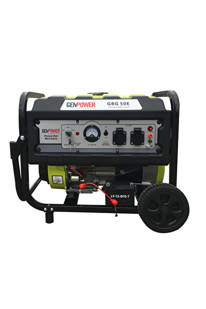 GBG 50 E Model 5 kVA Benzinli İpli Marşlı Tekerlekli Monofaze Portatif Jeneratör