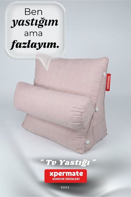 Back Support Pillow Waist and Neck Support Tv Pillow Reading Pillow Postoperative Pillow Pink
