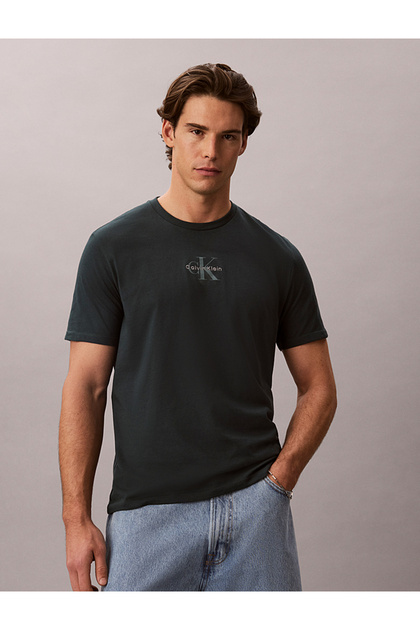 Pamuklu Regular Fit Logolu Bisiklet Yaka T Shirt LV04RB866GPZM Erkek T SHİRT LV04RB866G