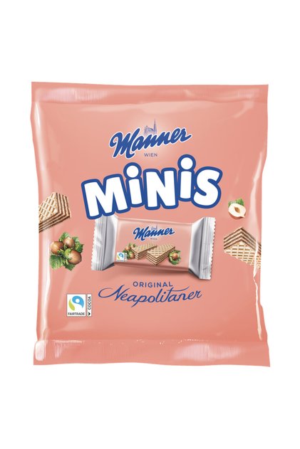 Napolitane cu umplutura de nuci Manner, set 10x15g, 150g