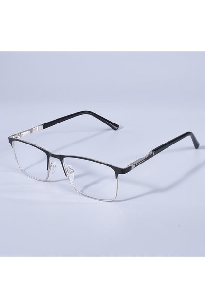 +250 Black Men Blue light blocking Reading Glasses for Men Metal Frame Magazine Readers Oversize Spr