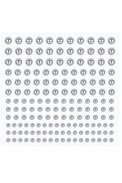 Round Surface and Dermal 3 4 5 6mm Eyebrow Jewelry 1 sheet-1 165pcs Non Piercing Fake Nose Lip Stick
