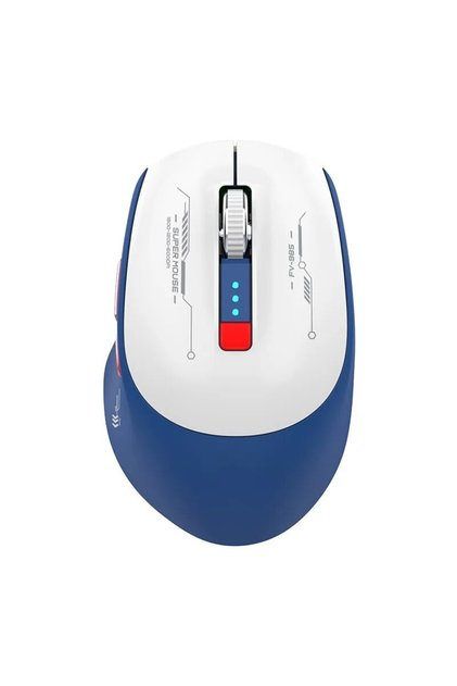 Blue ITLY W2 6D Game Tablet Phone Computer Bluetooth Wireless Mouse Charging Luminous 2.4G USB Wirel