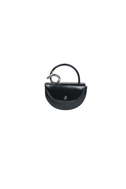 Duki Daso Black Women's Hand and Shoulder Bag with Metal Ring Detail | Summer T8603 Black