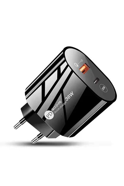 EU Pd 36w Usb Charger Quick Charge 3.0 Fast Phone Wall Charger Adapter For Iphone 13 12 Pro Ipad Hua