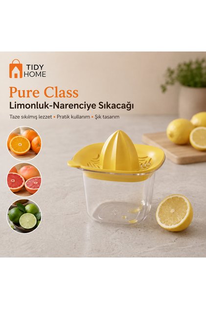 Pure Class Lemon Squeezer with Chamber - Practical Orange Citrus Juicer 500 ml