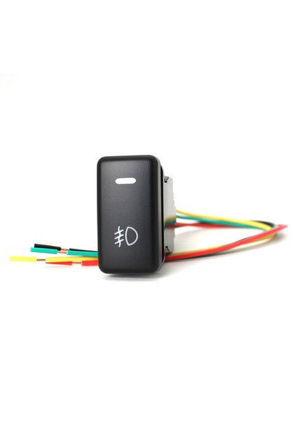 Front fog light 1PC Car Green LED Light Power On Off Spotlight Fog Light Horn Switch Button For Toy