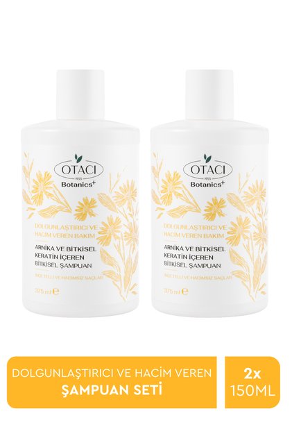 Botanics + Filling & Volumizing Care - Herbal Shampoo with Arnica and Herbal Keratin, Set of 2