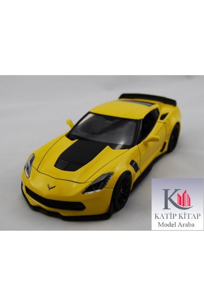 2017 Chevrolet Corvette Z06 1:24 Sarı Model Araba