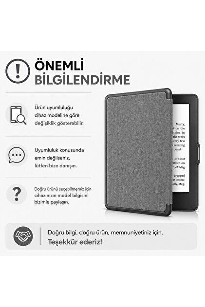 Amazon Kindle Paperwhite 4 - 10. Nesil 2018 Kitap Okuyucu Kılıfı