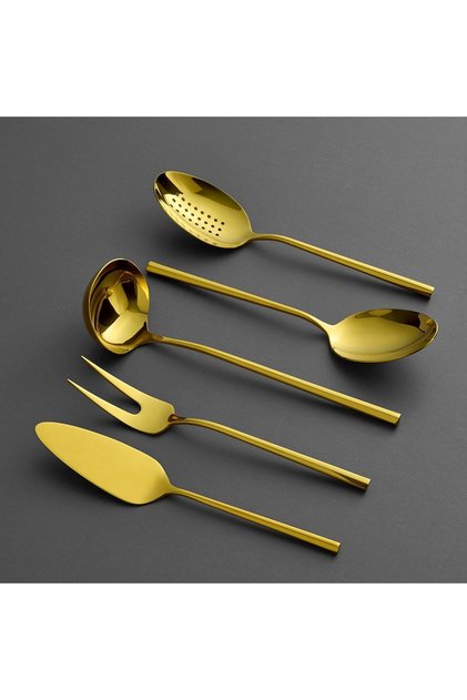 1001 Titanium Gold 5 Piece Serving Set