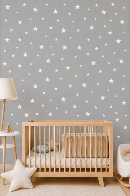 Star Wall Sticker - 3-4-5cm Mixed Sizes - 112 Pieces