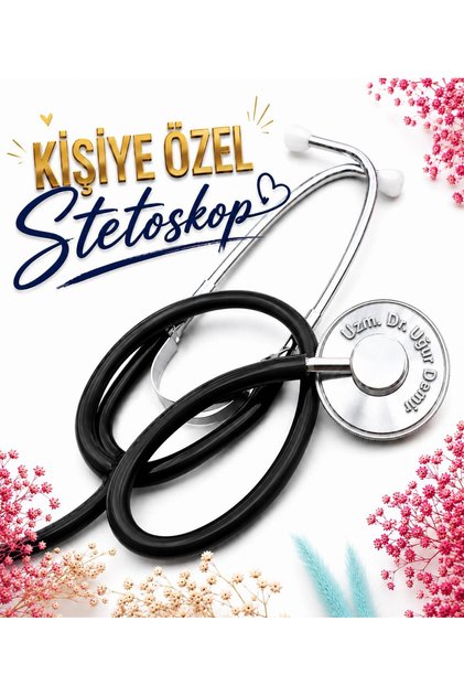 Kişiye Özel Stetoshop (Siyah) I Kişiye Özel Hediye