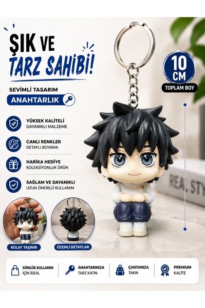 Jujutsu Kaisen Figure Keychain Gojo Yuji Itadori Sukuna Special Keychain Figure 2 in 1