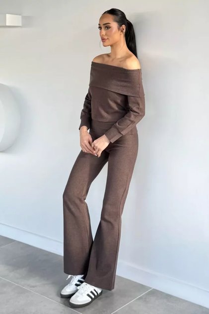 Madonna Collared Blouse and Trousers Double Set