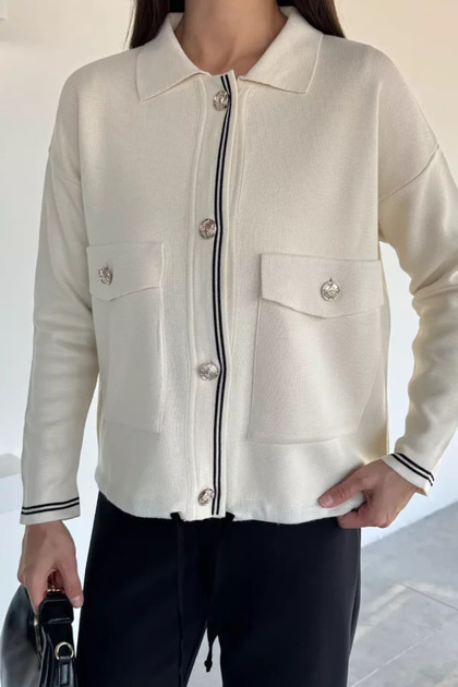 Women's Lace-Up Knitwear Jacket Cardigan (Available in Sizes S-M-L)