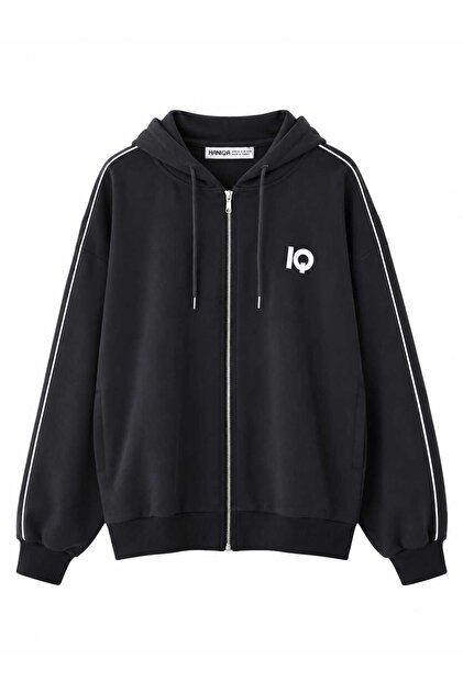 Modern Çizgi Detaylı Sweat