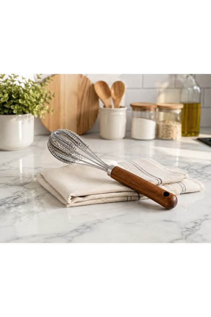 Acacia Handle Spiral Whisk