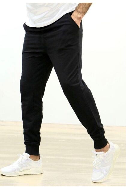 Men's Black Slim Fit Jogger Sweatpants