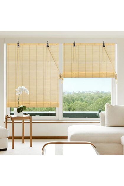 BAMBU STOR PERDE NATURAL 180 CM UZUNLUK