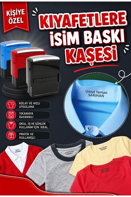 Kişiye özel kıyafet kaşesi / Okul Kaşesi / Kumaş Elbise Kaşesi