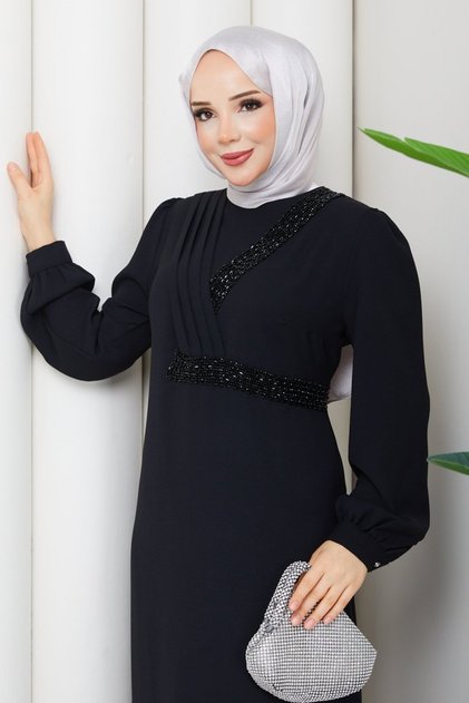 Vera Büyük Beden Tesettür Kadın Abiye Elbise