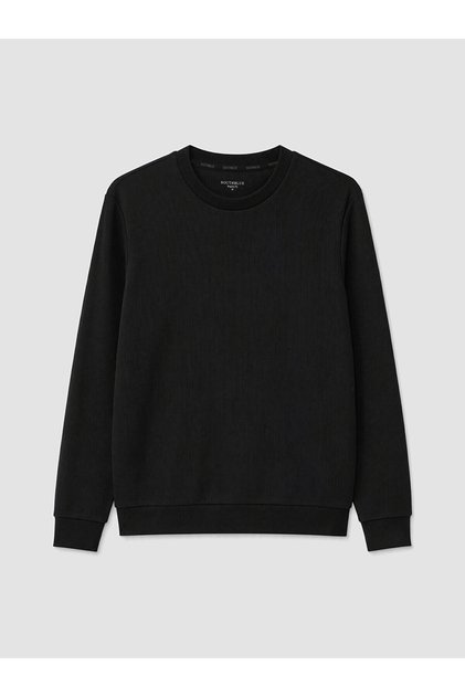 Southblue Black Crew Neck Men's Sweatshirt