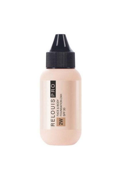 Pro Face and Body Foundation, lasts 24 hours, SPF 30, Color: 2W