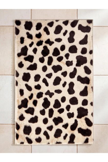 Mixed Leopard Patterned Bath Mat 60X90 cm (W6)